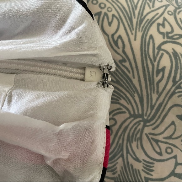 Maeve Asymmetrical Blue and White Tiered Dress - Picture 3 of 9